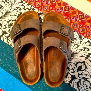 Birkenstock slate gray Arizona sandal size 38